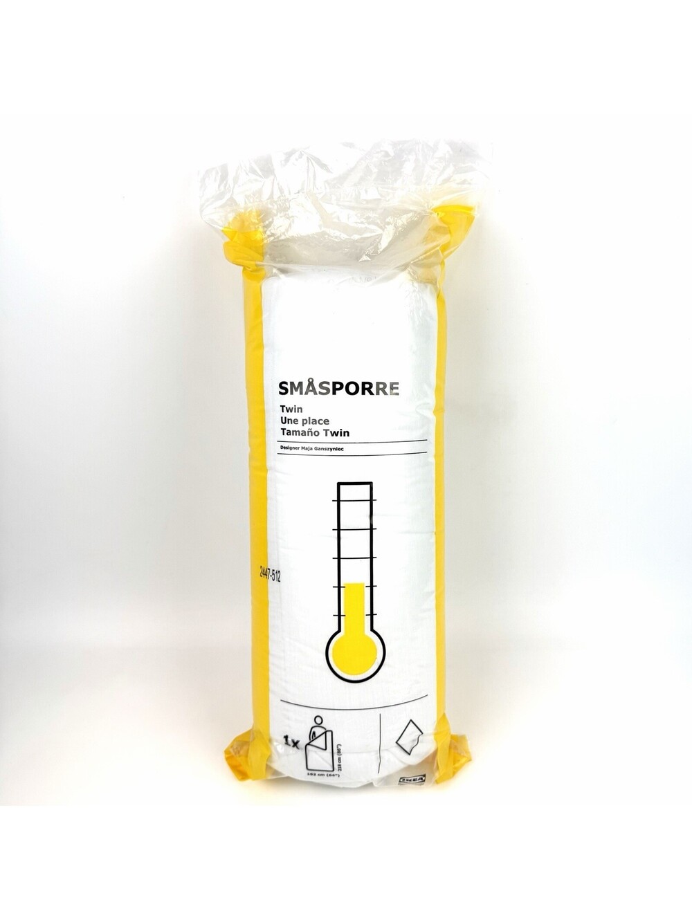 IKEA Smasporre Twin COMFORTER Light Warm Duvet Insert Size 64" x 86" White New